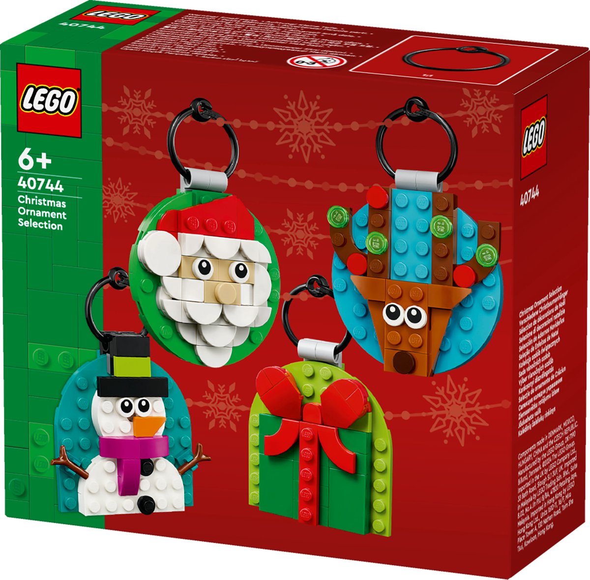 LEGO Iconic - Schattige kerstversieringen Hangende Kerstdecoratie Set - 40744
