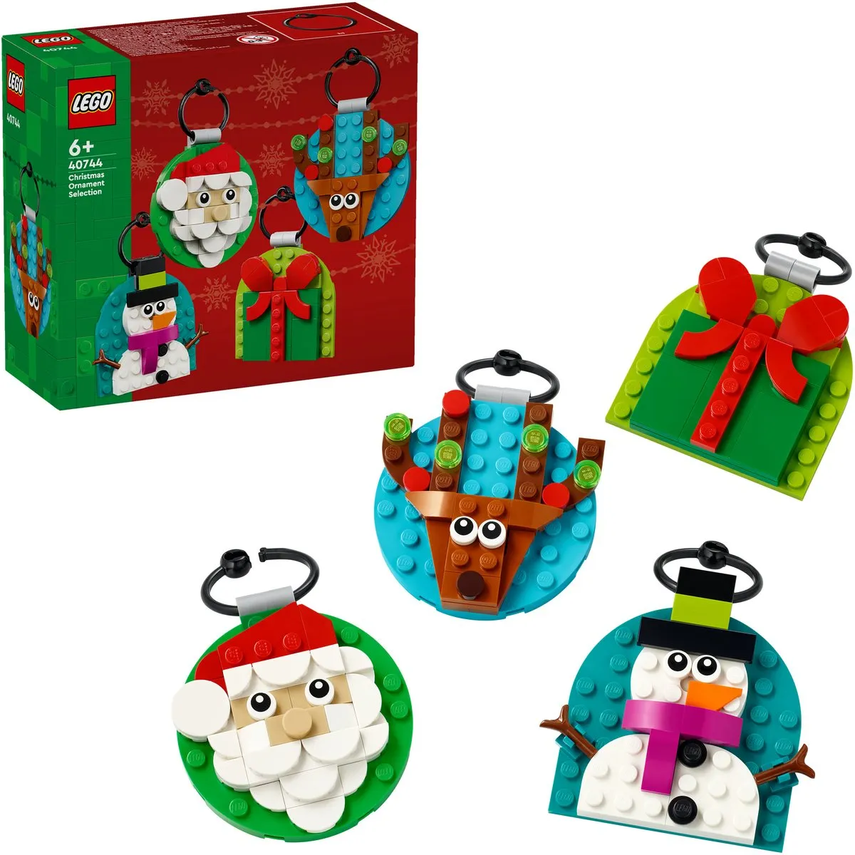 LEGO Iconic Kerstversieringen Set 40744 - 2 Stuks - Meerkleurig - afbeelding 6 van 6