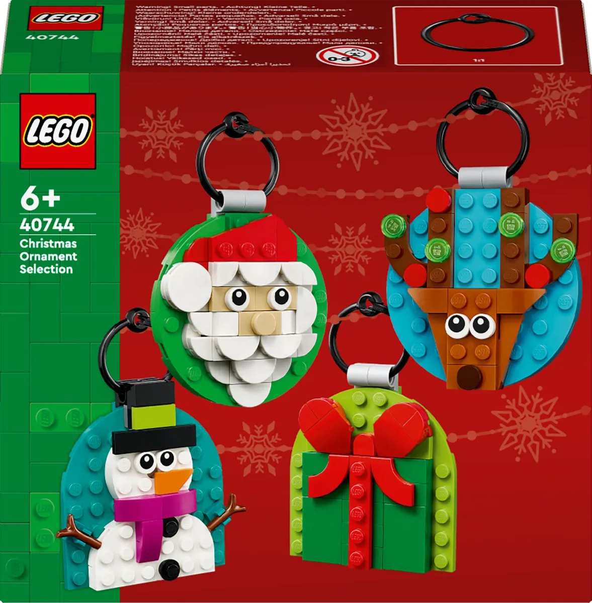 LEGO Iconic Kerstversieringen Set 40744 - 2 Stuks - Meerkleurig
