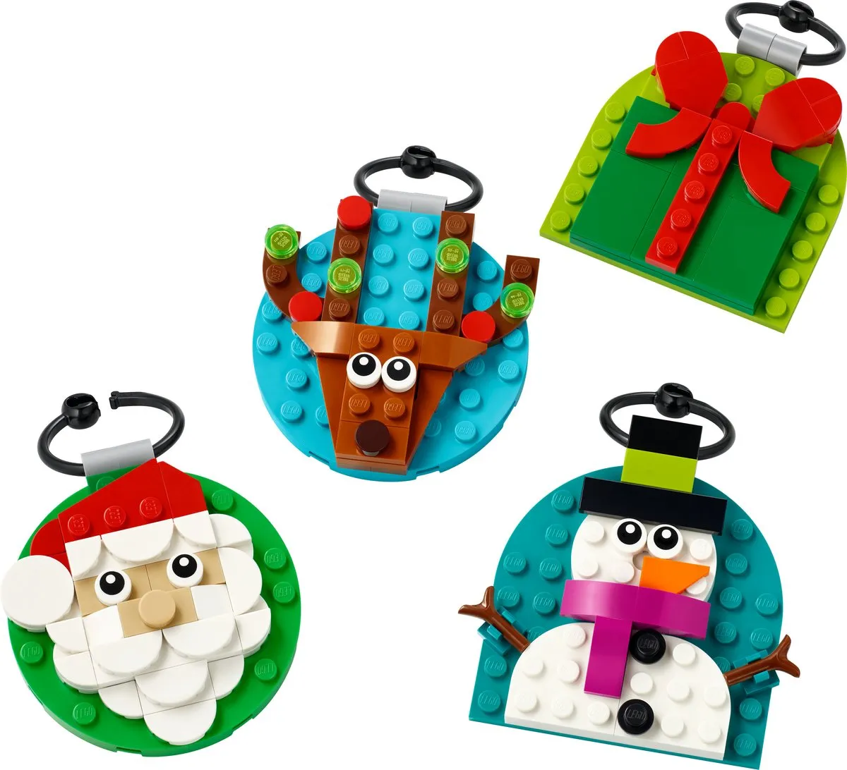 LEGO Iconic Kerstversieringen Set 40744 - 2 Stuks - Meerkleurig
