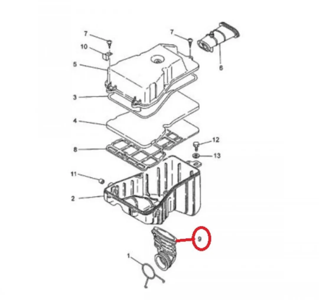 Yamaha 50 TZR Luchtfilter - Origineel