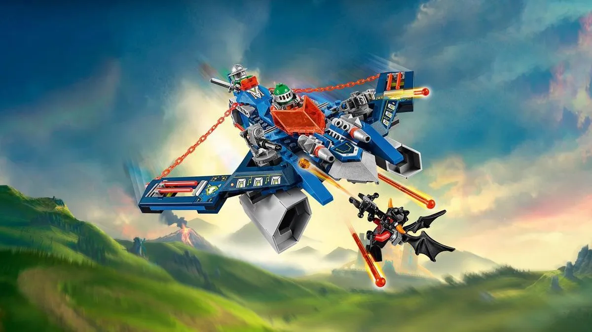 LEGO NEXO KNIGHTS Aaron Fox Aerojager V2 70320 - 301 Stukken - Blauw