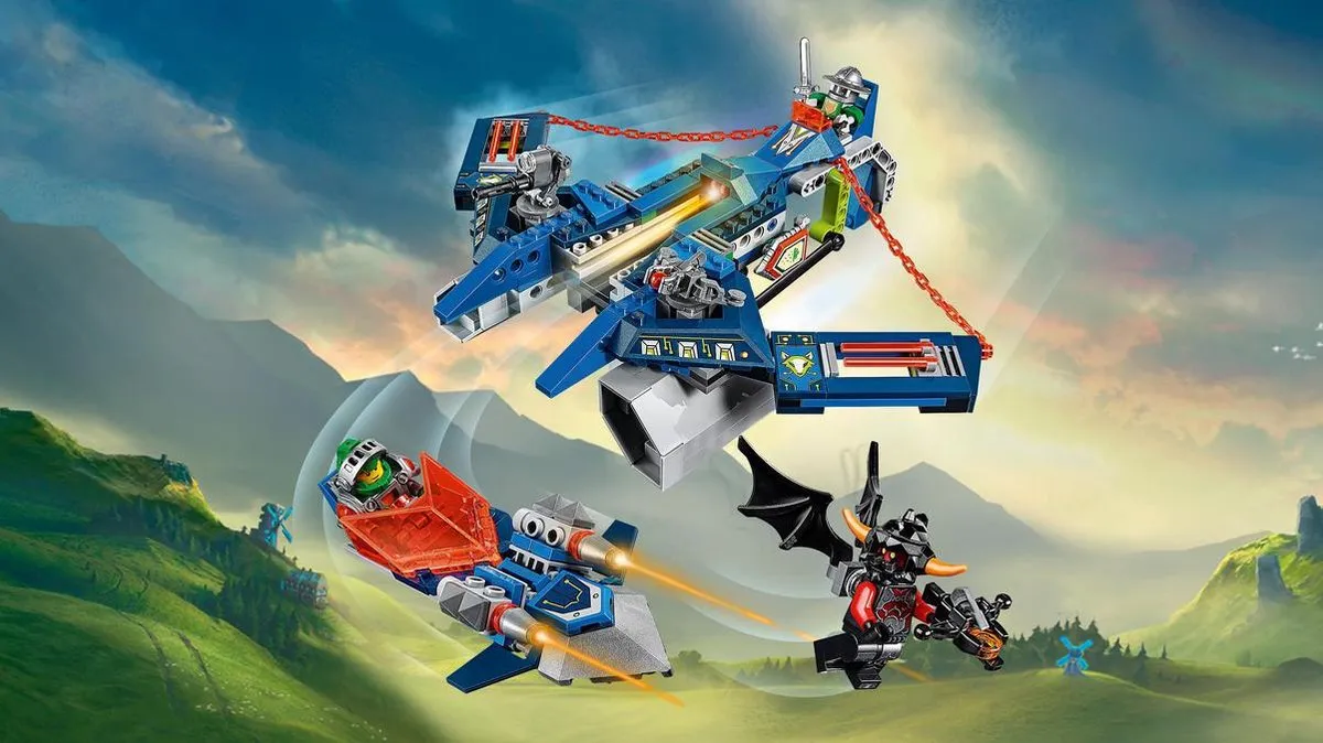 LEGO NEXO KNIGHTS Aaron Fox Aerojager V2 70320 - 301 Stukken - Blauw - afbeelding 6 van 6