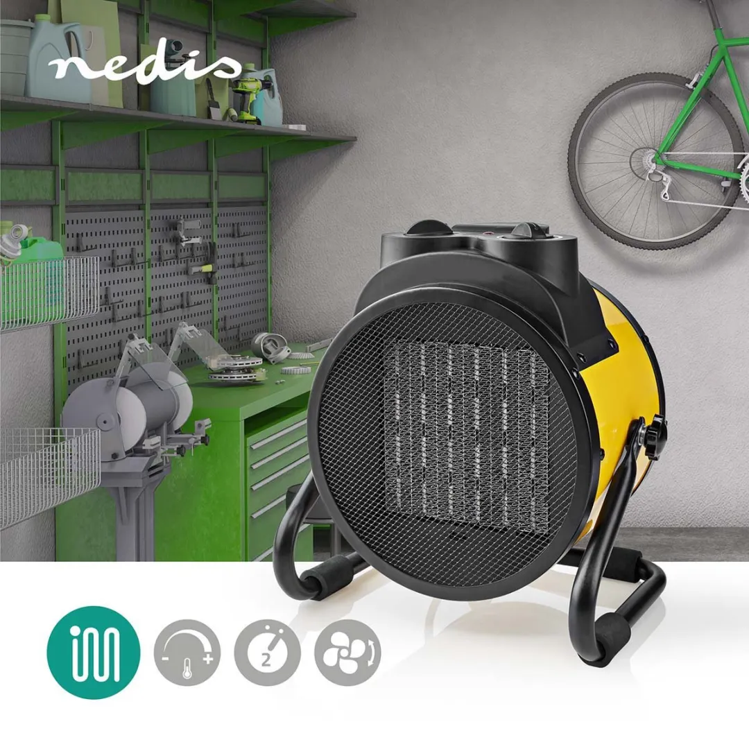 Nedis Industriële Ventilatorkachel HTIF30FYW 3000W - Geel