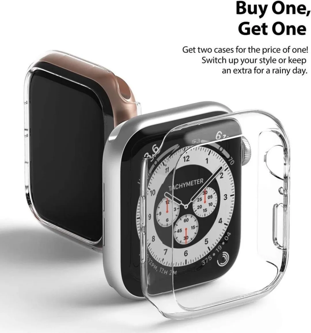 Ringke Slim Hoesje Apple Watch 40mm - Transparant - 2 Stuks