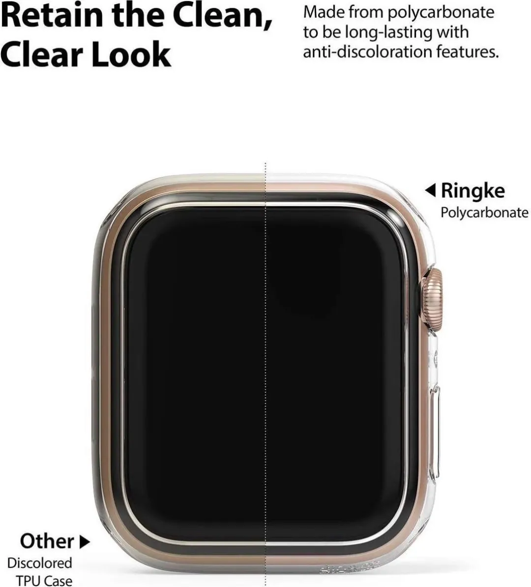Ringke Slim Hoesje Apple Watch 40mm - Transparant - 2 Stuks