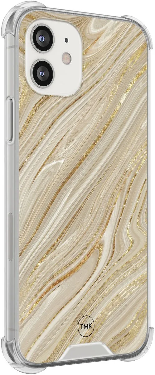 Casevibes iPhone 12 Mini Shockproof Hoesje - Goud - A/i12m/S/019