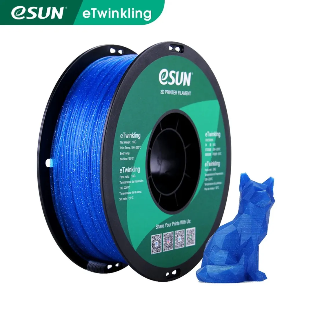 ESUN eTwinkling Filament 1.75mm Blauw 1kg