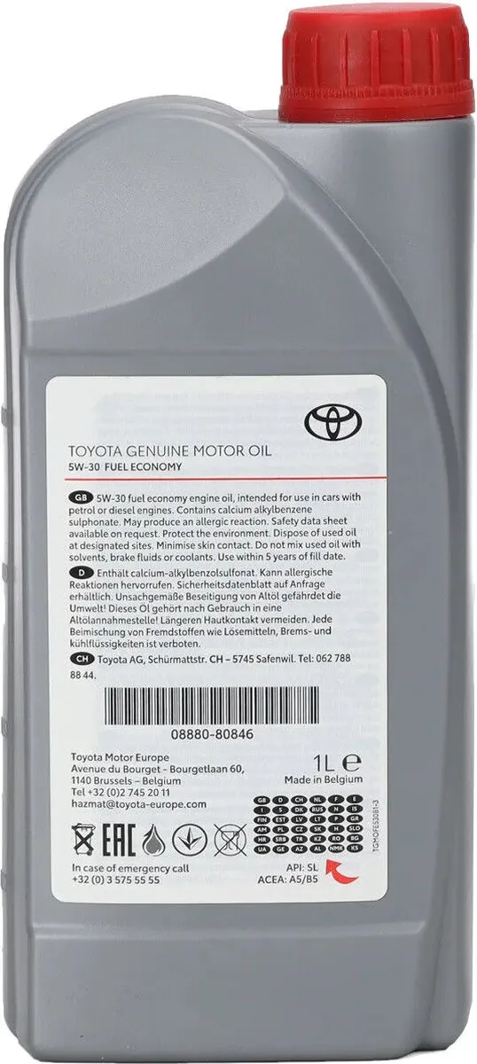 Toyota Motorolie 5W30 1L