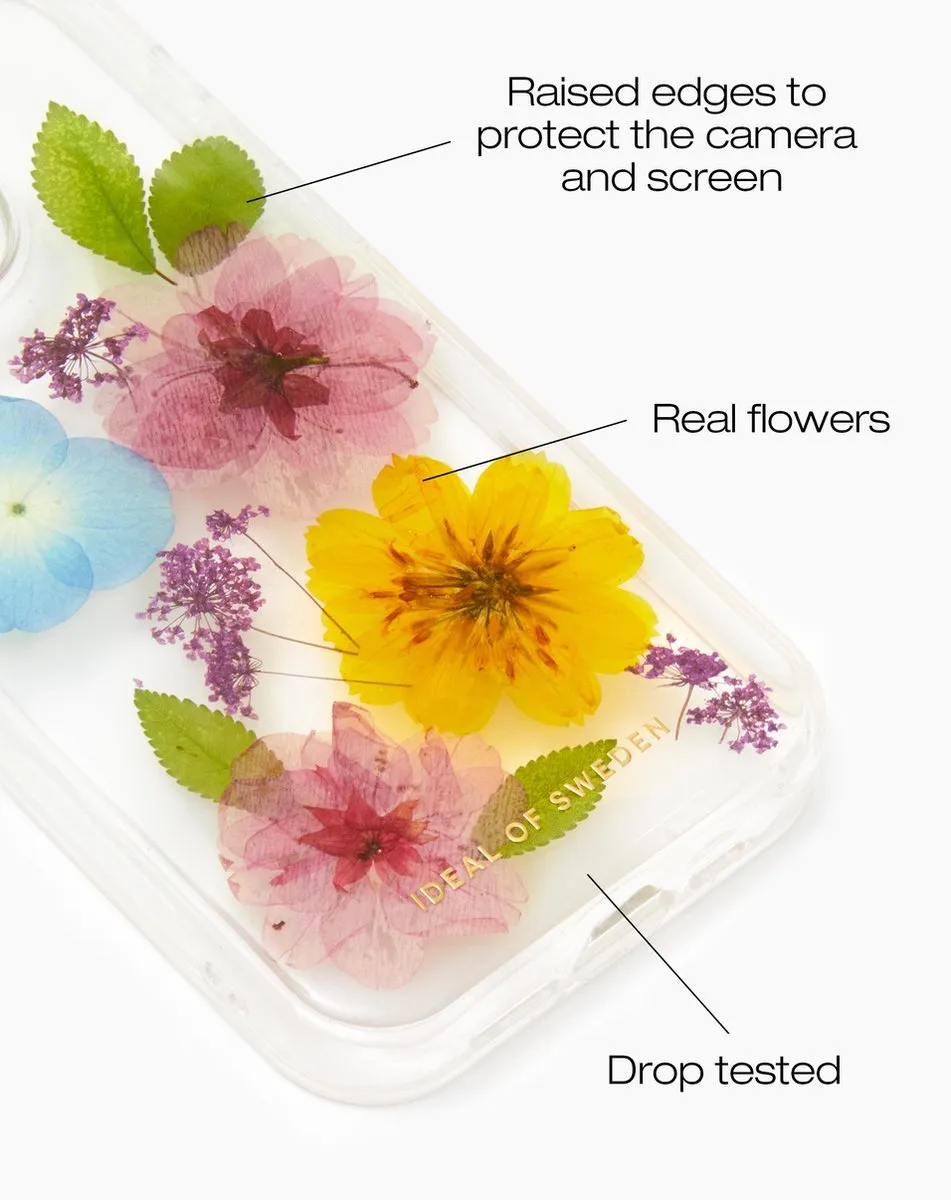 iDeal of Sweden Clear Case Premium iPhone 15 Pro - Summer Blossom