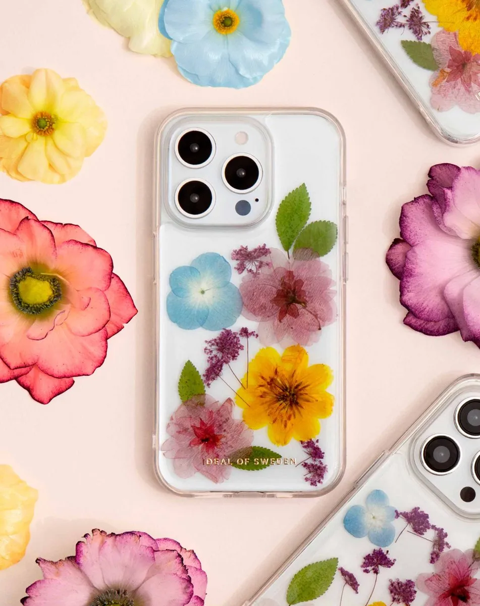 iDeal of Sweden Clear Case Premium iPhone 15 Pro - Summer Blossom