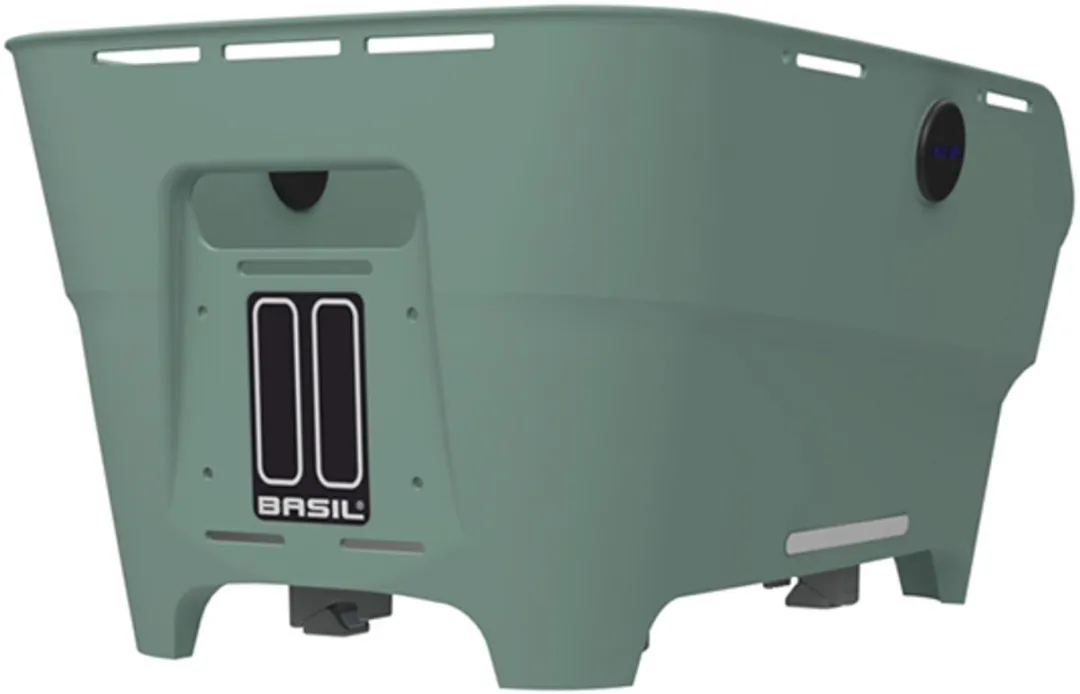 Basil Cento Neo WSL Fietsmand Achter 21L - Zilvergroen