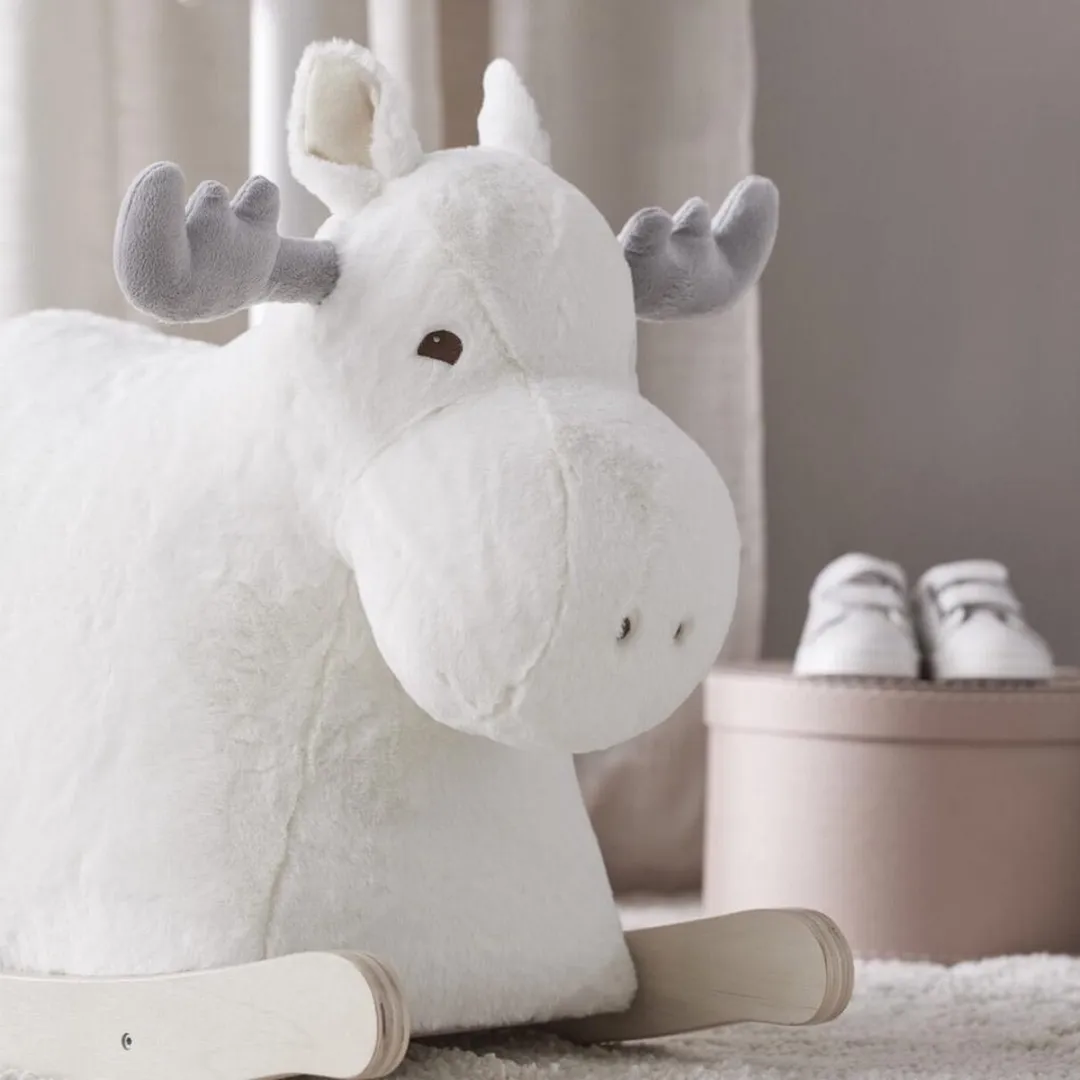 Rocking Schommel Rendier Wit Edvine