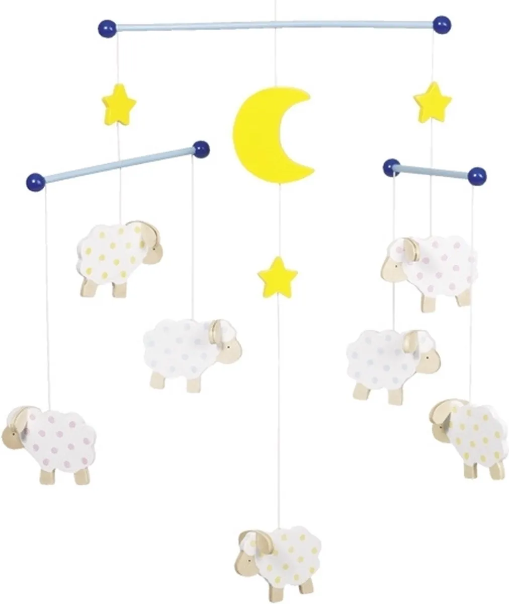 Mobiel: SCHAAP 40x38cm, in hout