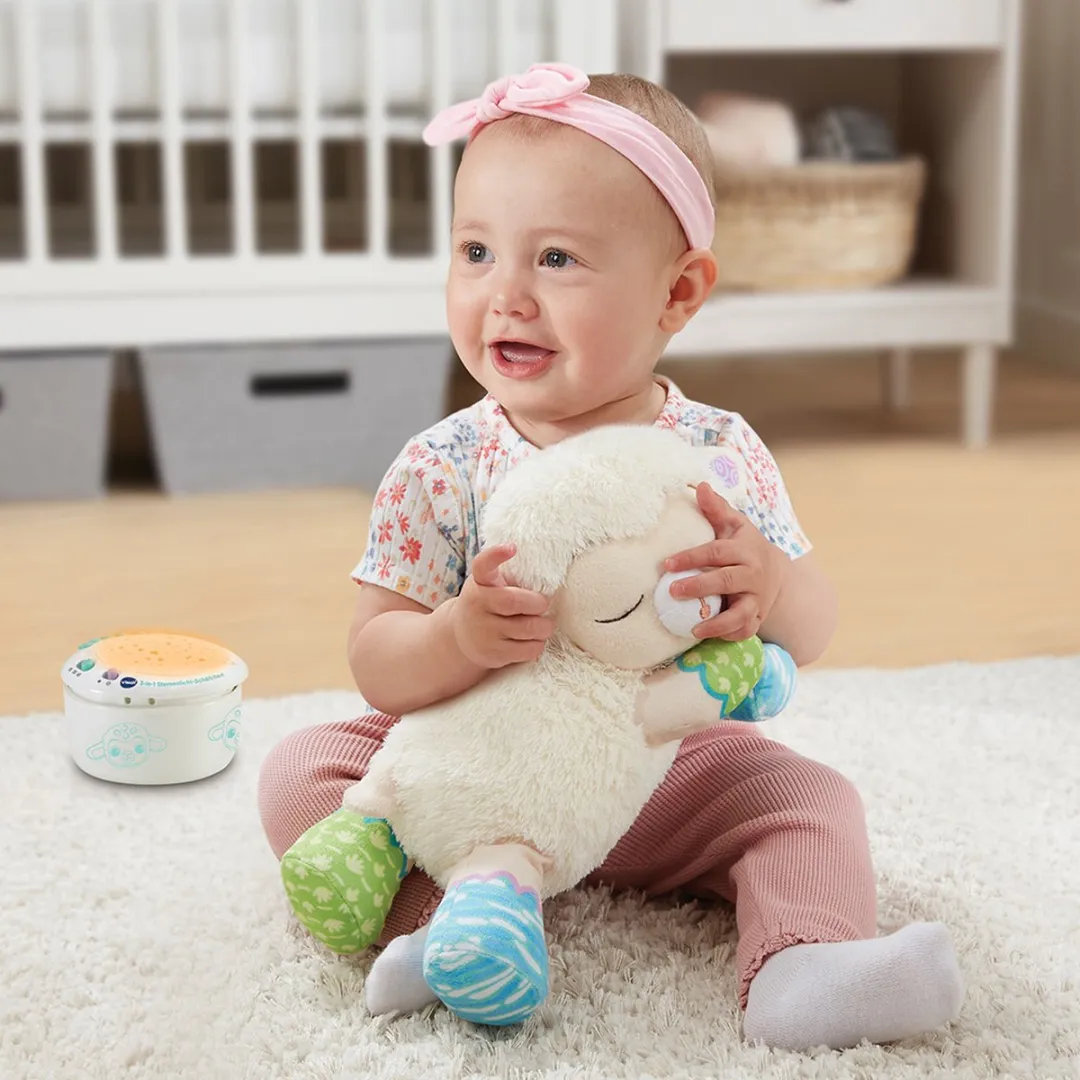 VTech Baby Nachtlamp Schaap 3-in-1 - Lichtprojectie & Muziek - Multicolor - afbeelding 4 van 6