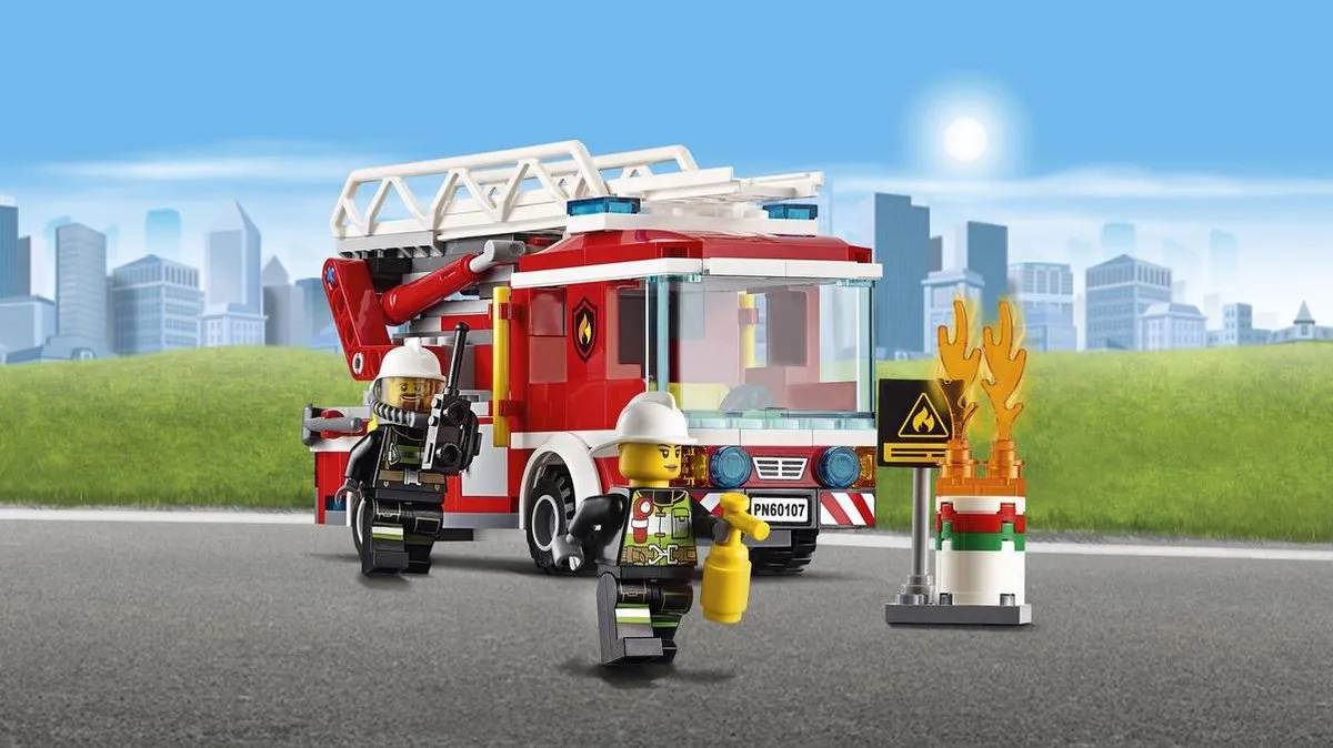 LEGO City Brandweer Ladderwagen 60107 - 214 Stukken