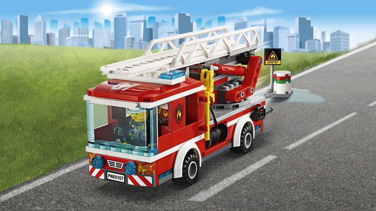LEGO City Brandweer Ladderwagen 60107 - 214 Stukken