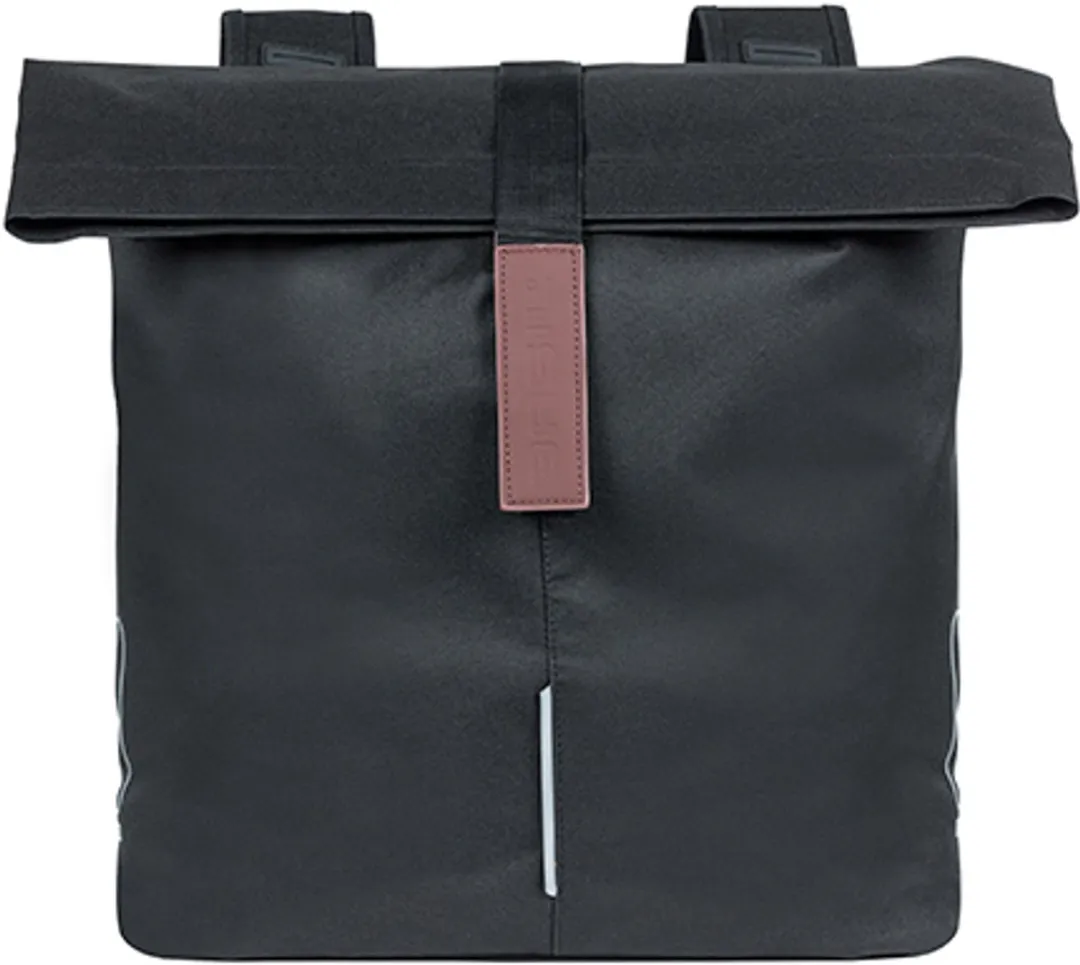 Basil City Dubbele Fietstas 32L - Zwart