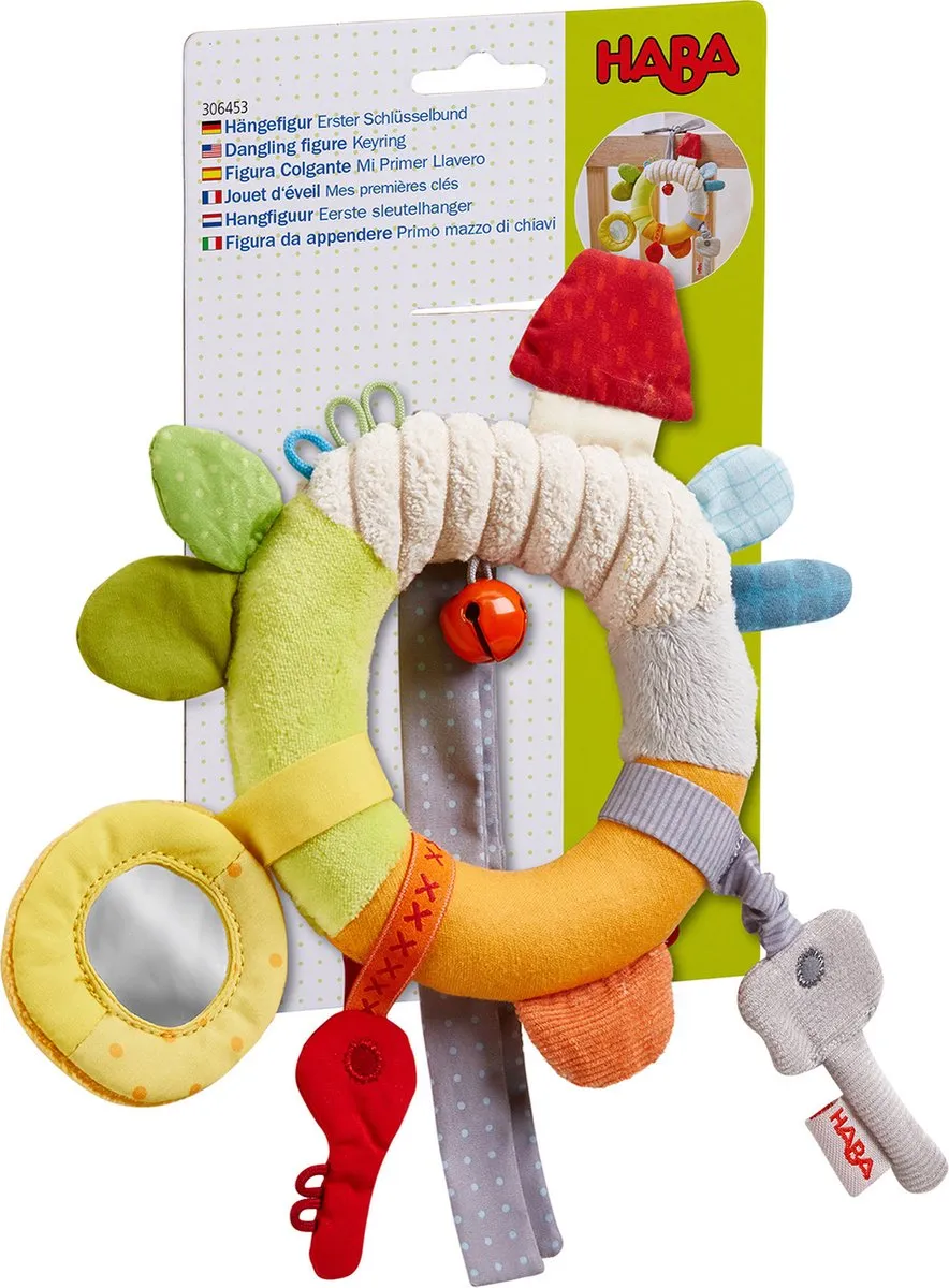 Haba Hangfiguur Eerste Sleutelhanger 24x25cm Multicolor