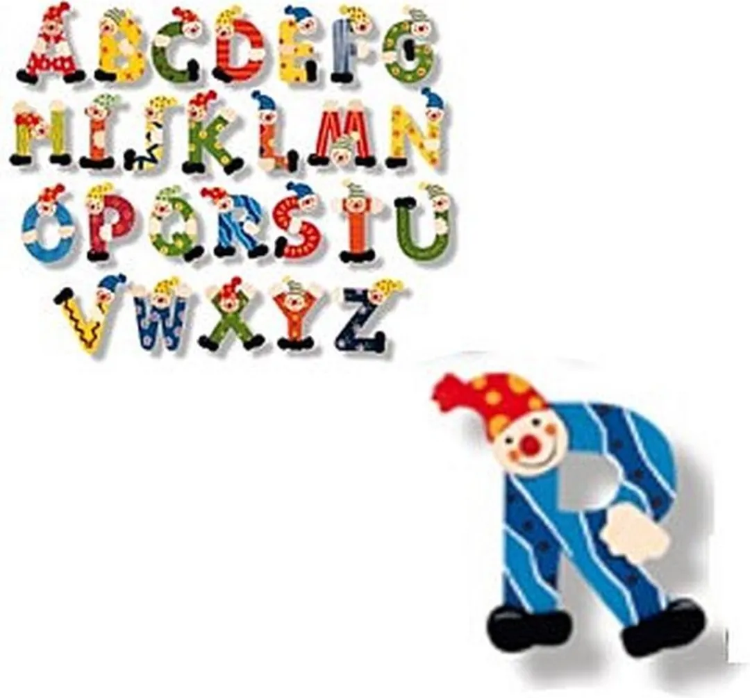 Simply For Kids Houten Naamletter Clown R