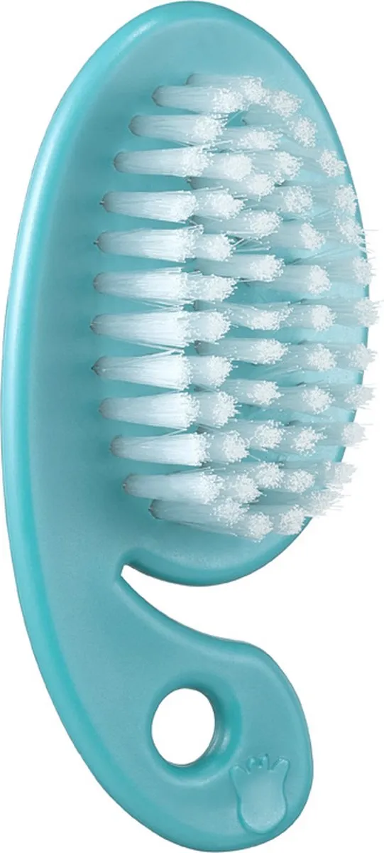 Sophie de Giraf Baby Verzorgingsset 5-in-1 - Badthermometer, Schaartje, Nagelknipper, Kam & Haarborstel - Blauw/Turquoise