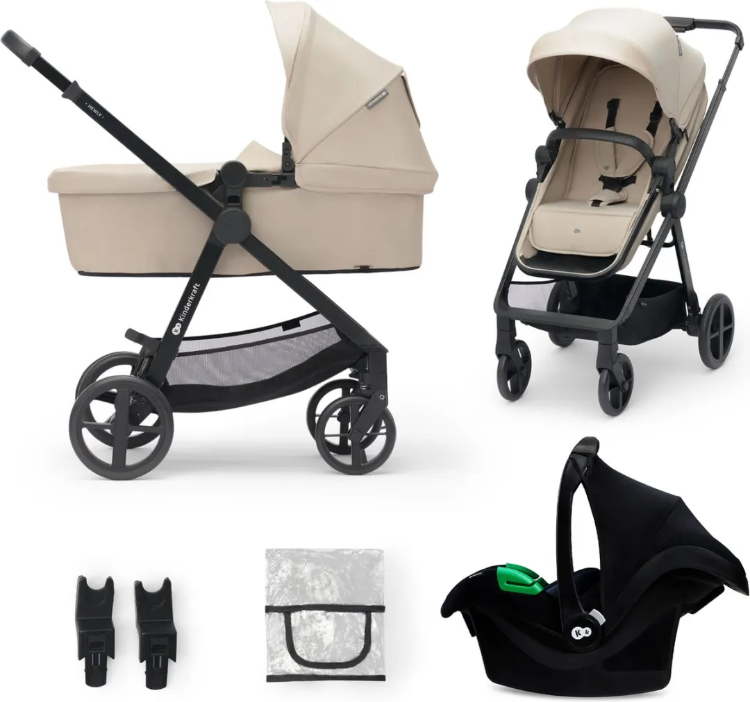 KinderKraft NEWLY 3-in-1 Kinderwagen Beige