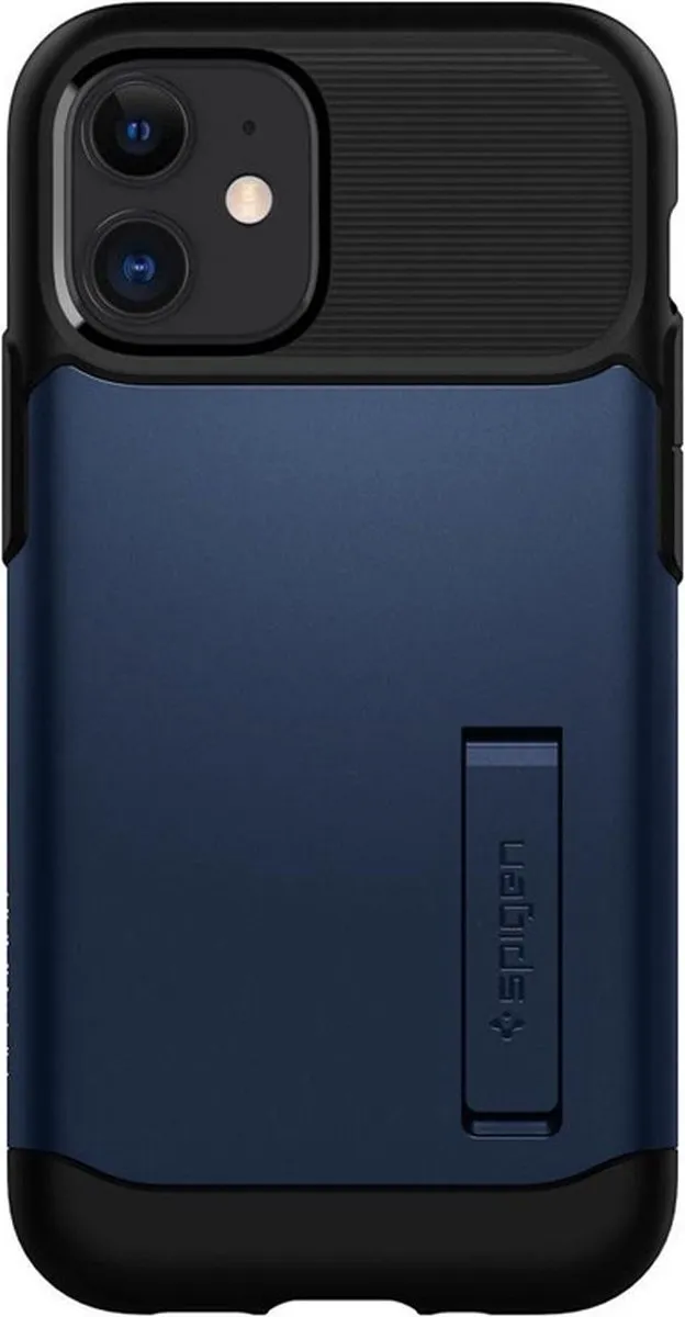 Spigen Slim Armor ACS01547 iPhone 12 Mini Hoesje - Blauw