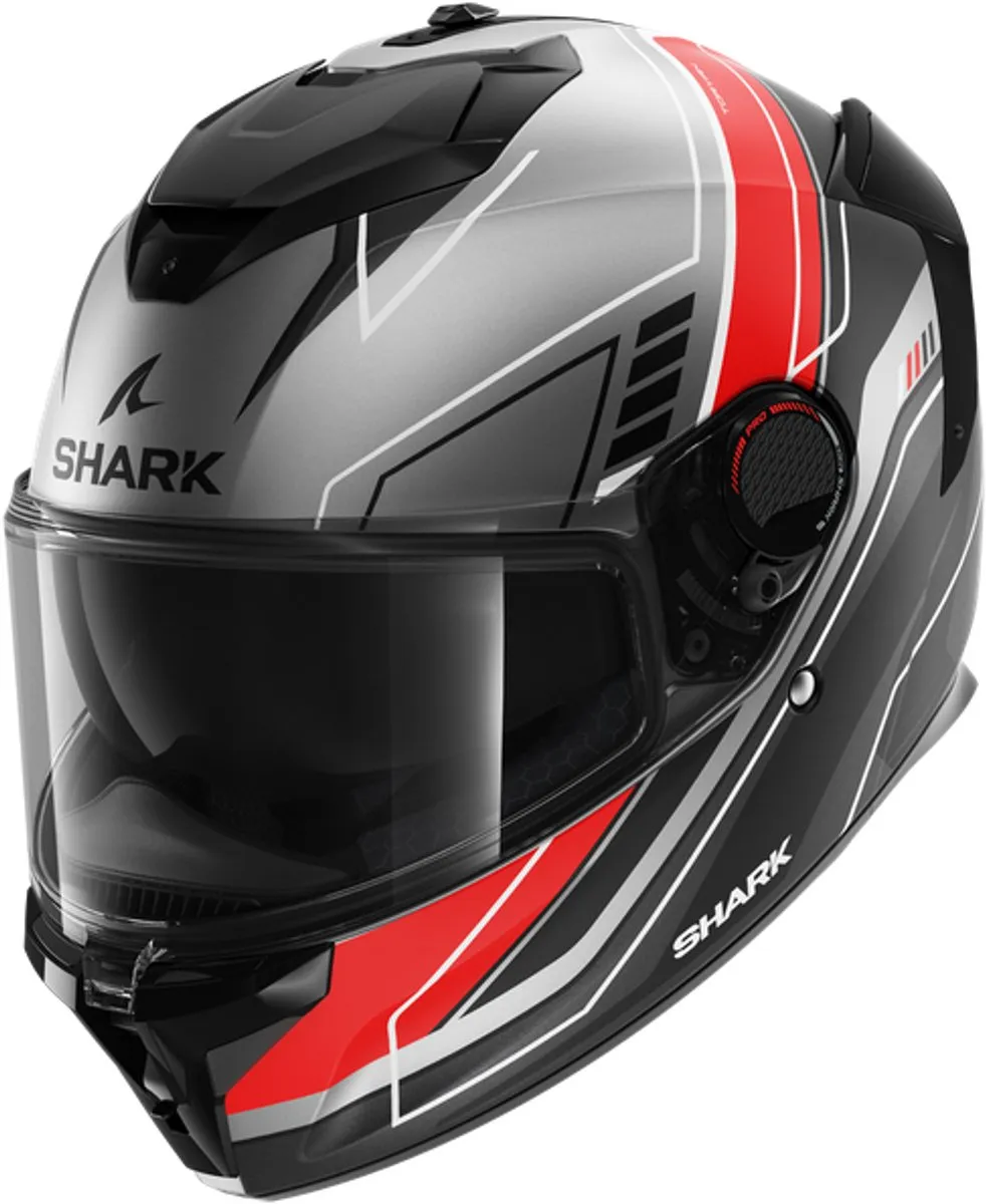 Shark Spartan GT Pro Toryan Mat Antraciet/Rood Integraalhelm
