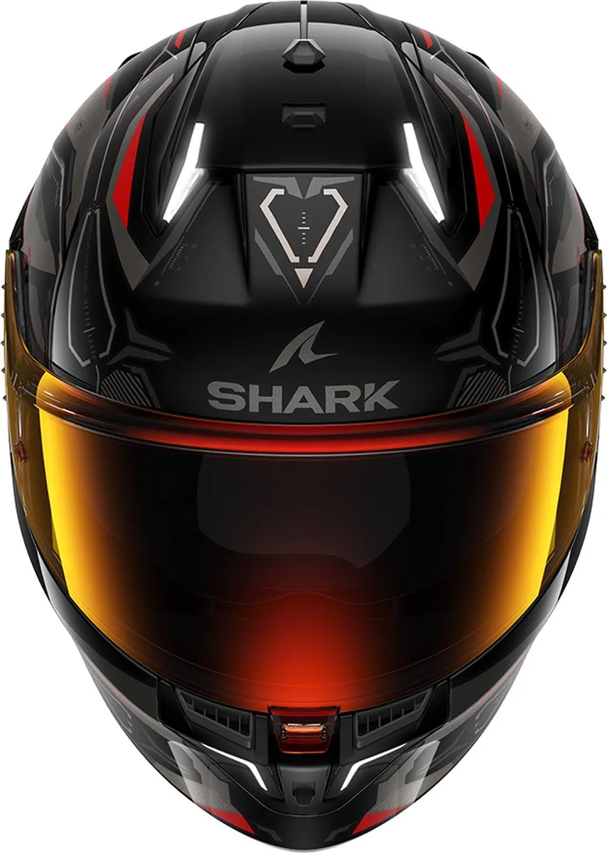 Shark Skwal i3 Linik Helmet - Maat S - GrijsMat ZwartRood - afbeelding 6 van 6
