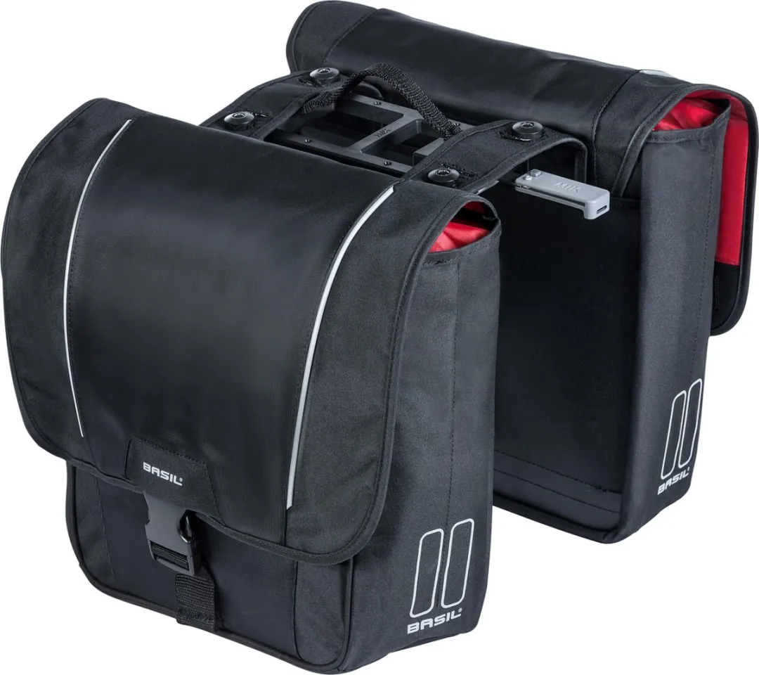 Basil Sport Design Dubbele Fietstas MIK - 16L - Zwart