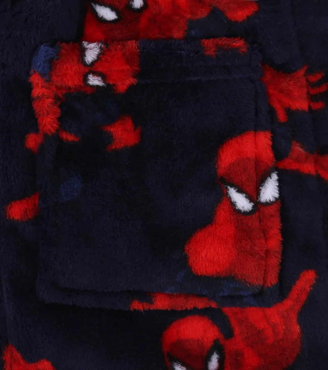 Marvel Spiderman Badjas - Marineblauw/Rood 92