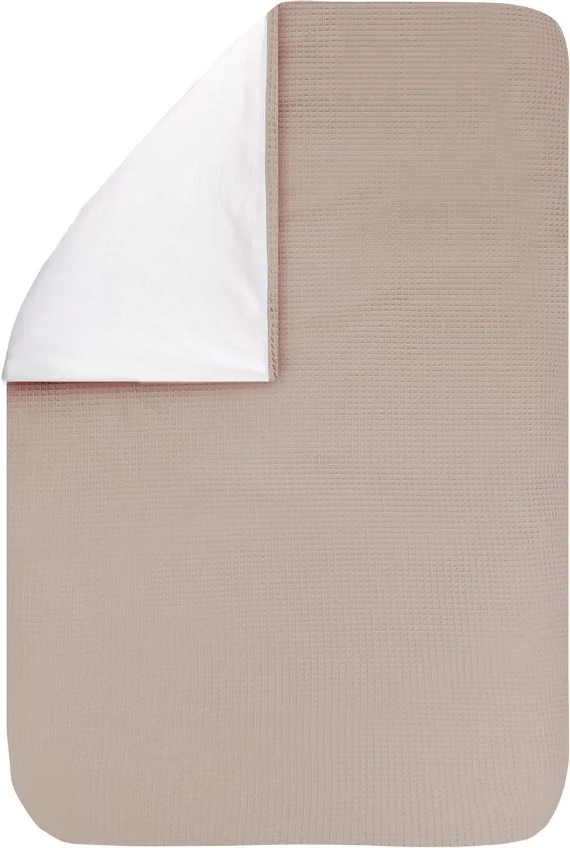 BINK Bedding Dekbedovertrek Wafel Zand 80x60