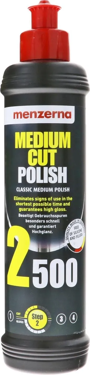 Menzerna 2500 Medium Cut Polijstmiddel 250ml
