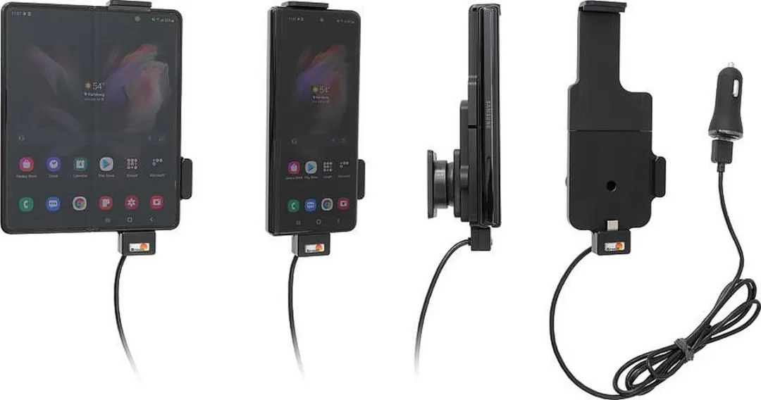 Brodit 152230587 Samsung Z Fold4/Fold5 USB Houder - Zwart