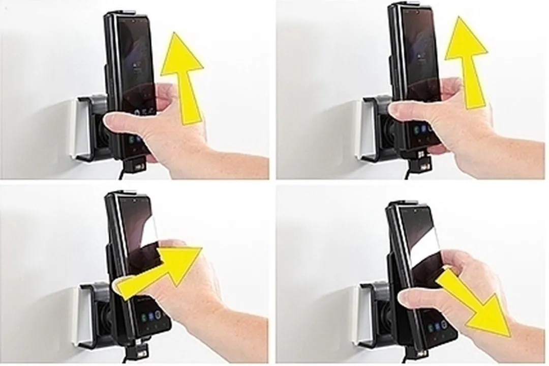 Brodit 152230587 Samsung Z Fold4/Fold5 USB Houder - Zwart