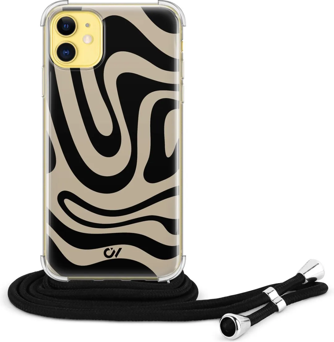 Casevibes Telefoonhoesje iPhone 11 C/11/UV/013 - Zwart