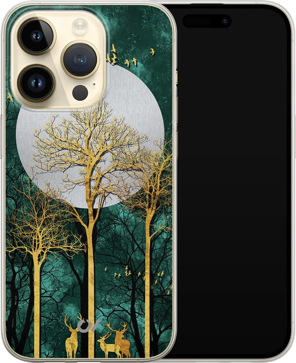 Casevibes Hoesje iPhone 14 Pro Goud - A/14P/UV/035
