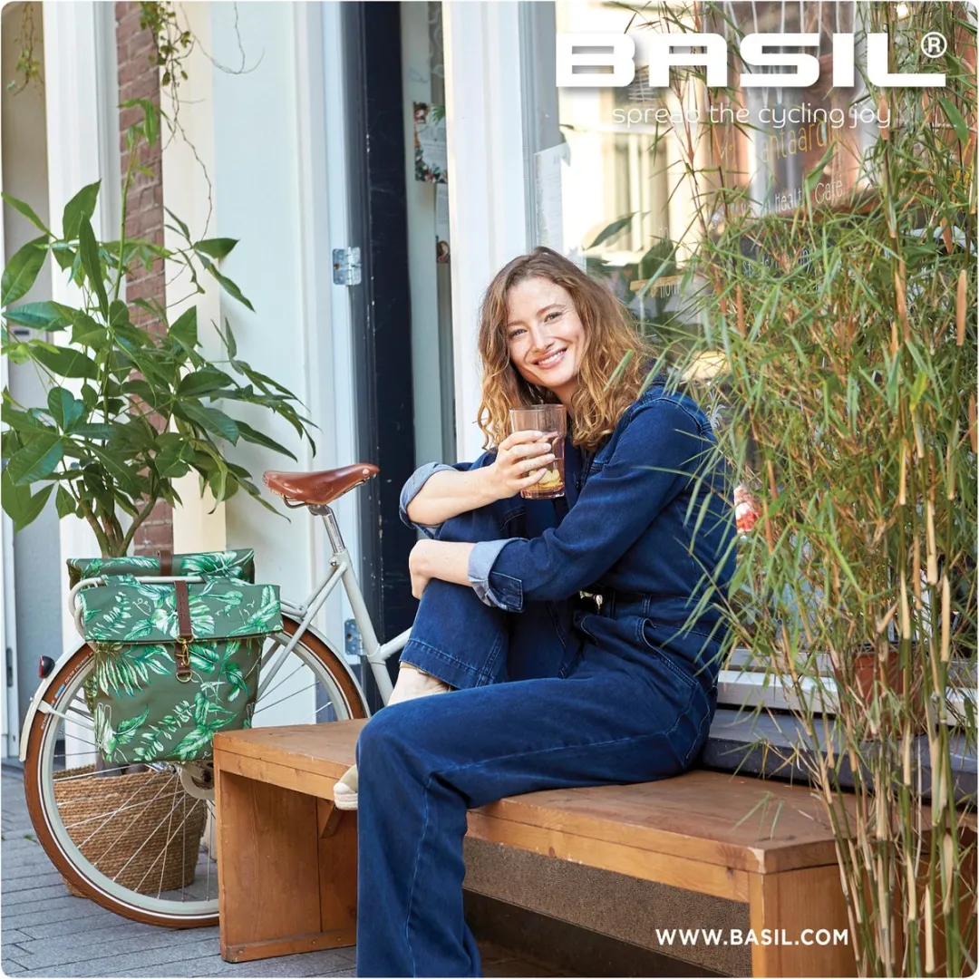 Basil Ever-Green Dubbele Fietstas 32L - Groen