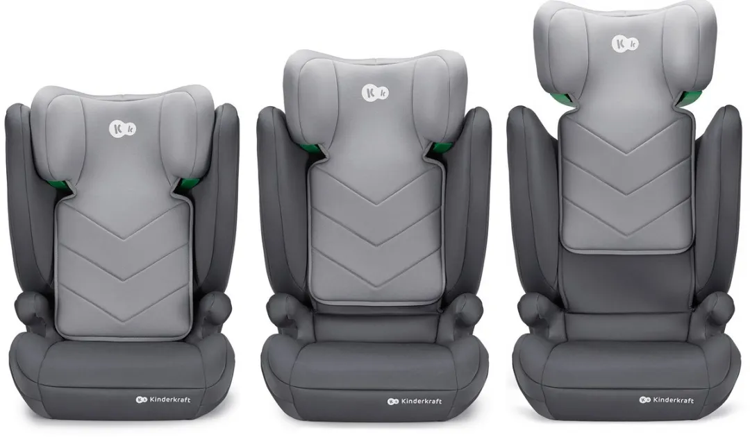 KinderKraft I-SPARK 2-in-1 Autostoel 100-150cm R129 i-Size Grijs