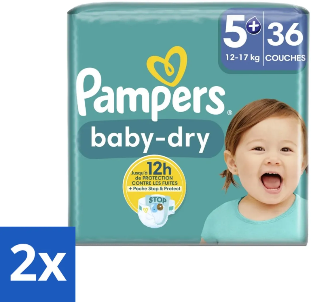 Pampers Baby-Dry Maat 5+ Luiers