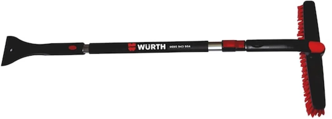 Würth IJskrabber met Borstel Telescopisch 1400mm