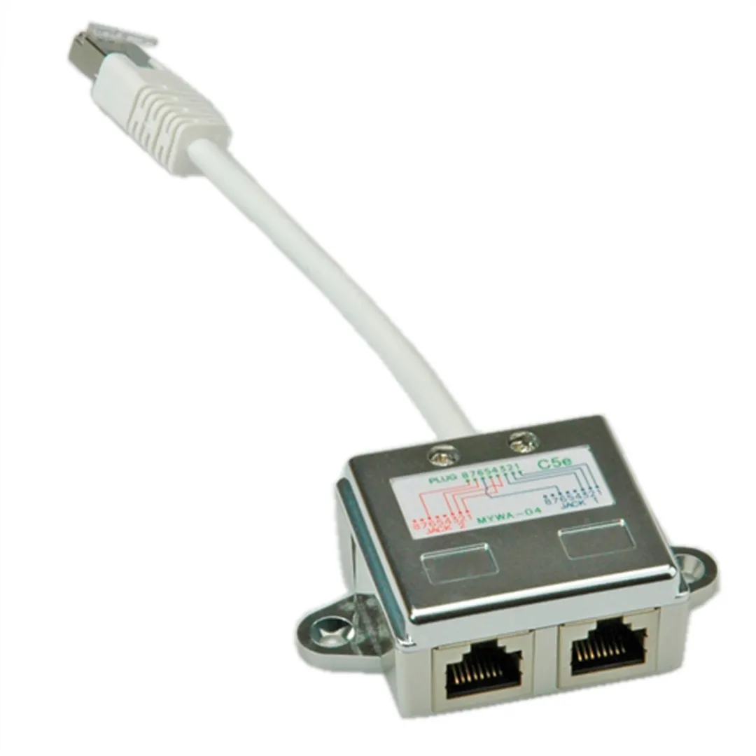 Value T-Adapter Cat.5e STP - Wit - afbeelding 6 van 6