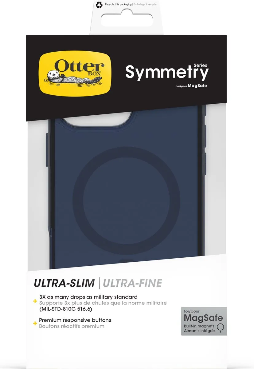 OtterBox Symmetry Clear Mag iPhone 16 Pro Max - 77-96412 - Blue Bear