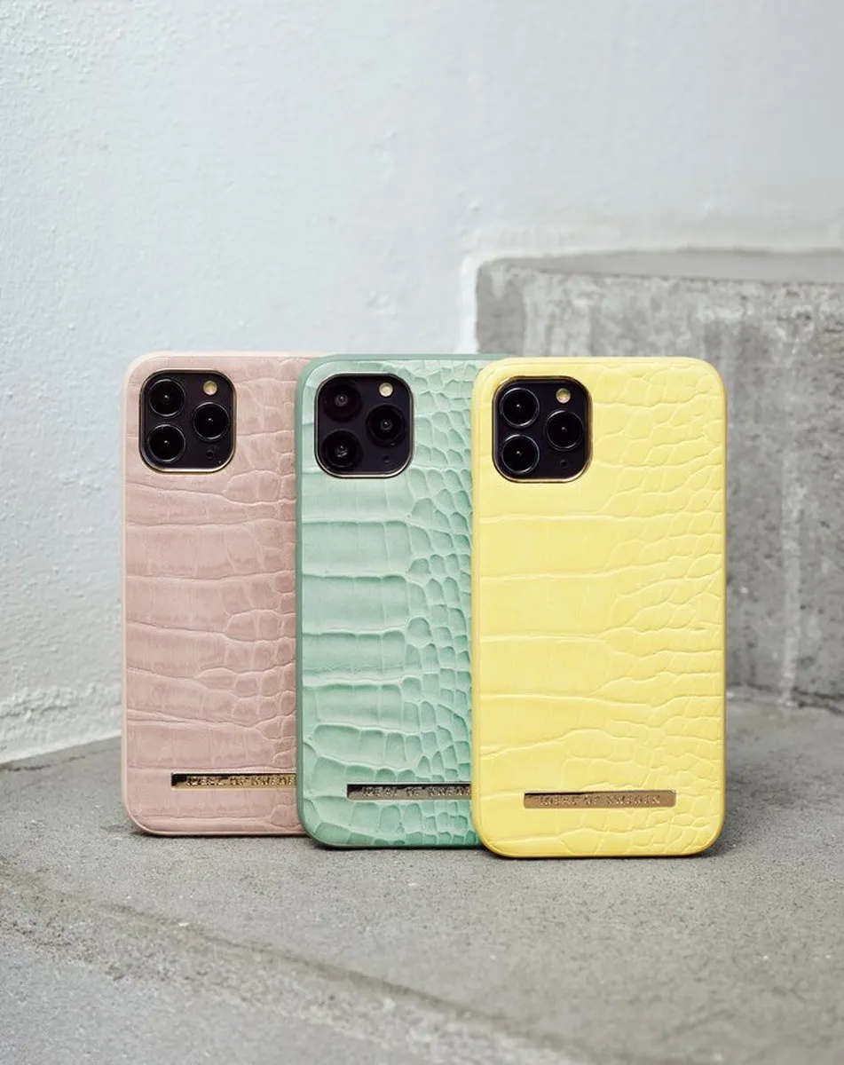 iDeal of Sweden Atelier Case Introductory iPhone 12/12 Pro - Mint Croco - afbeelding 6 van 6