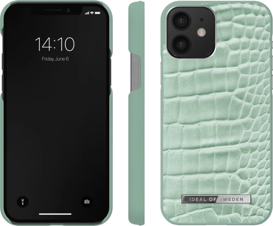 iDeal of Sweden Atelier Case Introductory iPhone 12/12 Pro - Mint Croco