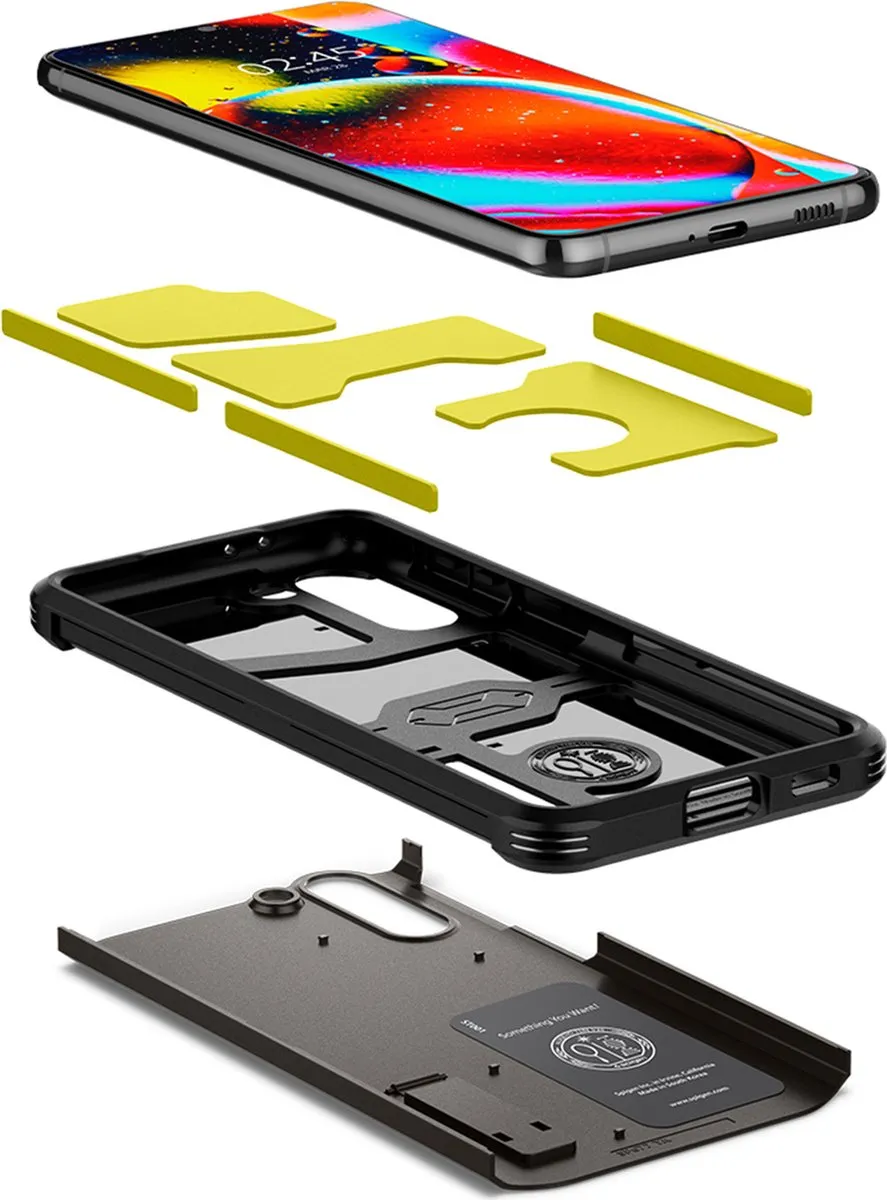 Spigen Tough Armor ACS02426 Hoesje - Samsung Galaxy S21 - Gunmetal