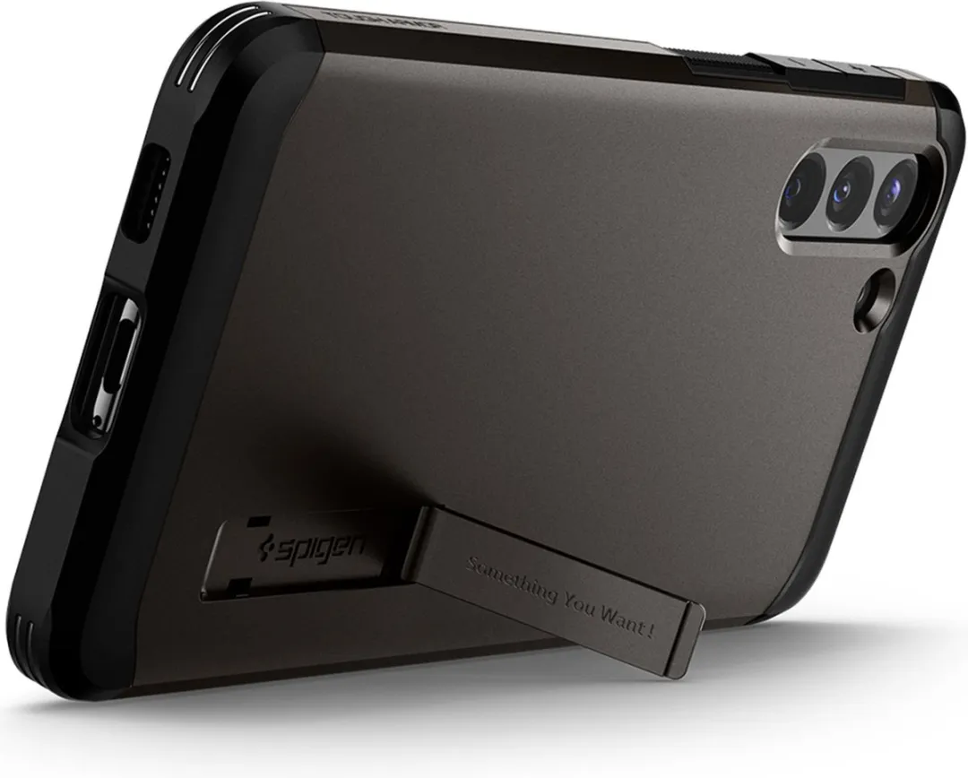 Spigen Tough Armor ACS02426 Hoesje - Samsung Galaxy S21 - Gunmetal