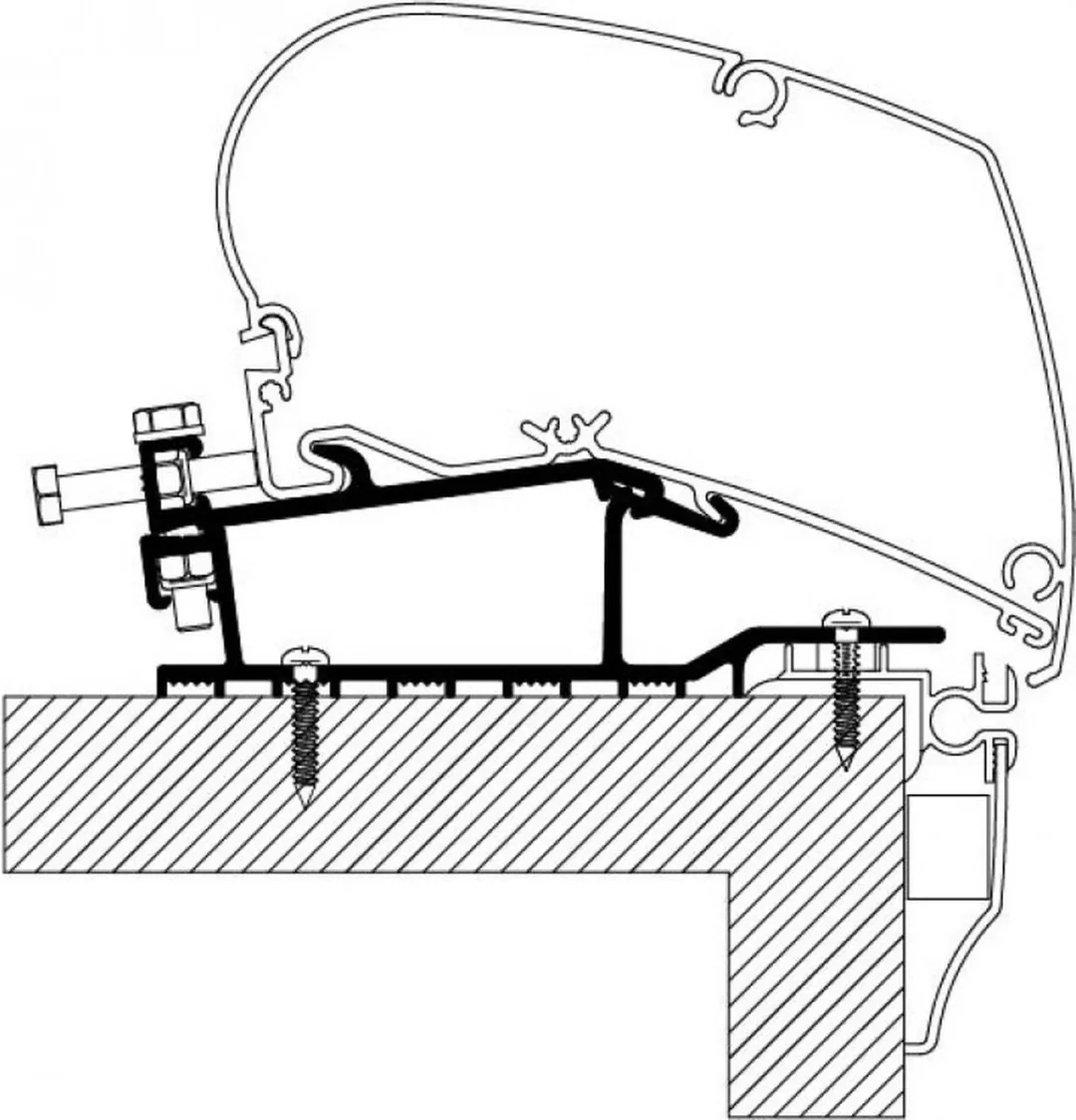 Thule Hobby Caravan 2009 Dakadapter 308663