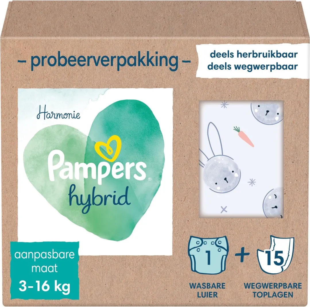Pampers Harmonie Hybrid Starterspakket - 16 Stuks