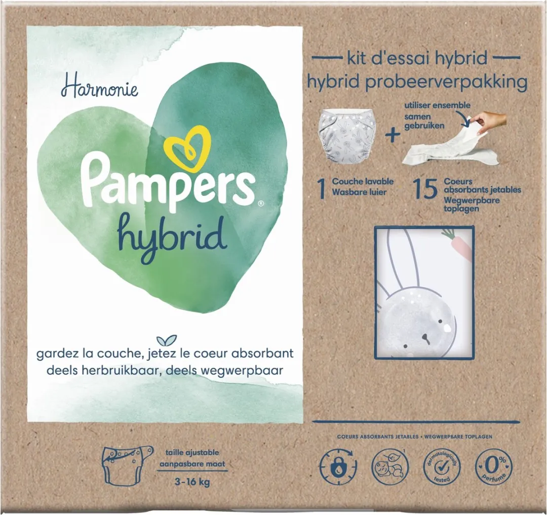 Pampers Harmonie Hybrid Starterspakket - 16 Stuks